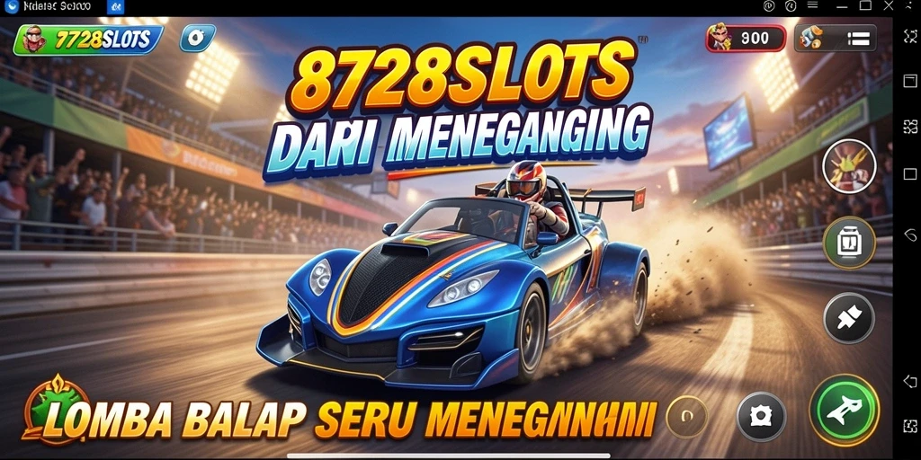 Gameplay balap seru di 8728SLOTS yang menegangkan.
