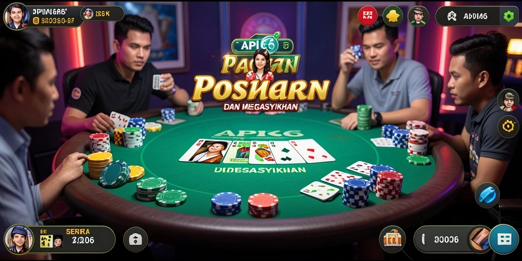 Tampilan gameplay seru dari API66 yang menampilkan aksi poker yang mendebarkan.