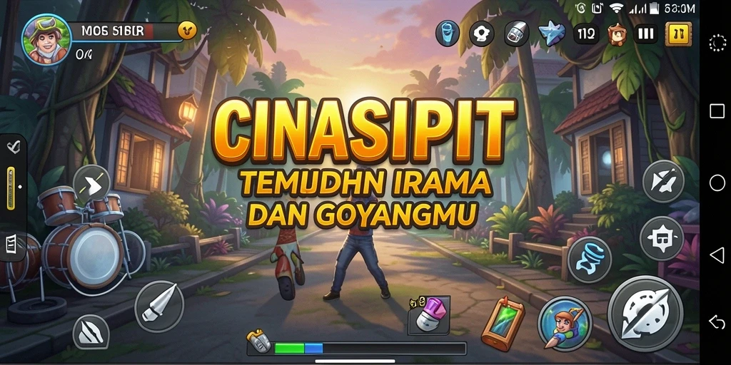 Tampilan gameplay seru dengan interaksi musik yang menyenangkan.