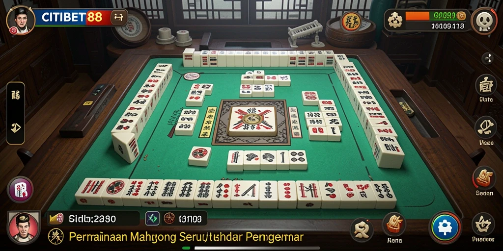 Tampilan menarik dari permainan Mahjong di CITIBET88.