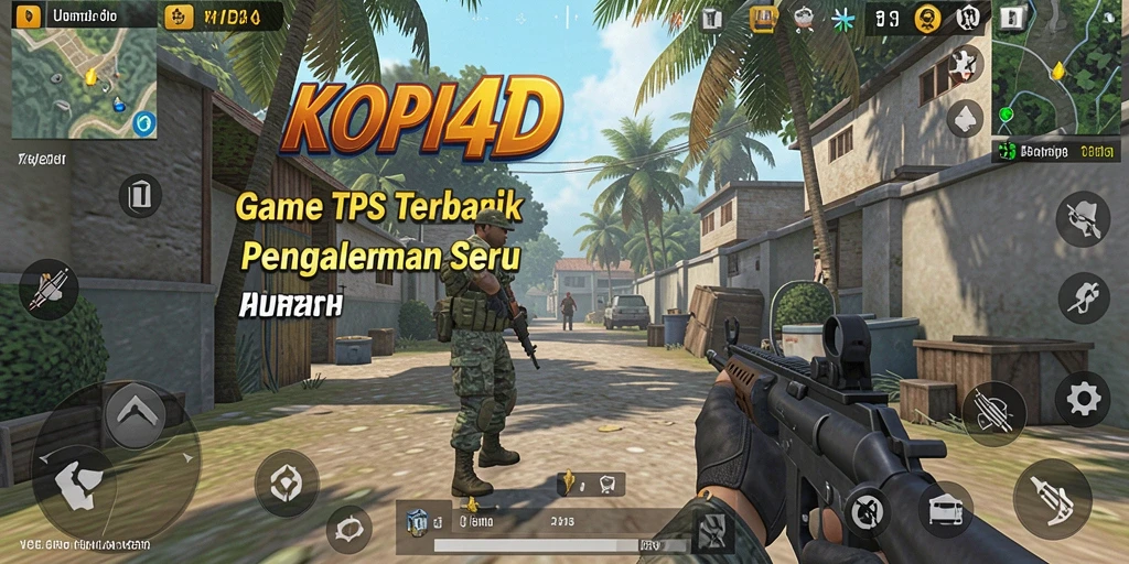 Tampilan gameplay seru KOPI4D yang penuh aksi TPS.
