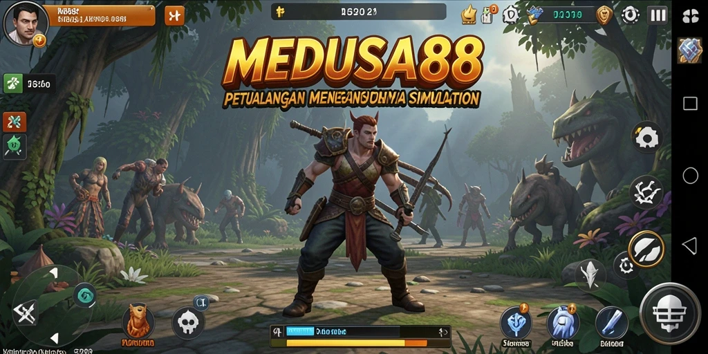 Tampilan seru gameplay MEDUSA88 yang penuh petualangan dan tantangan.