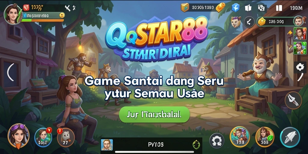 Tampilan gameplay QQSTAR88 yang seru dan interaktif.