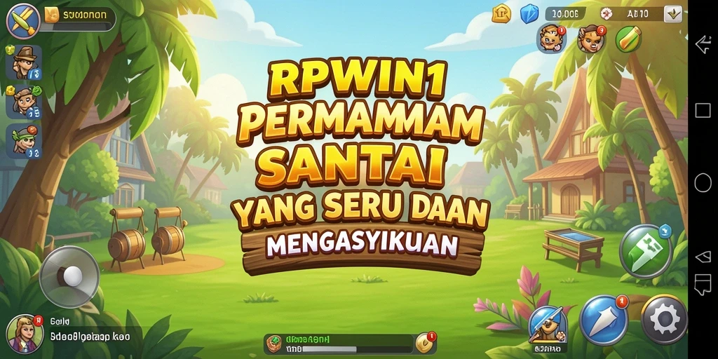 Screenshot gameplay RPWIN1 yang penuh warna dan mengasyikkan.