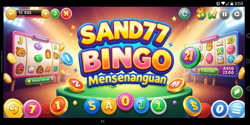 Screenshot permainan SAND77 menampilkan keseruan gameplay Bingo yang interaktif.
