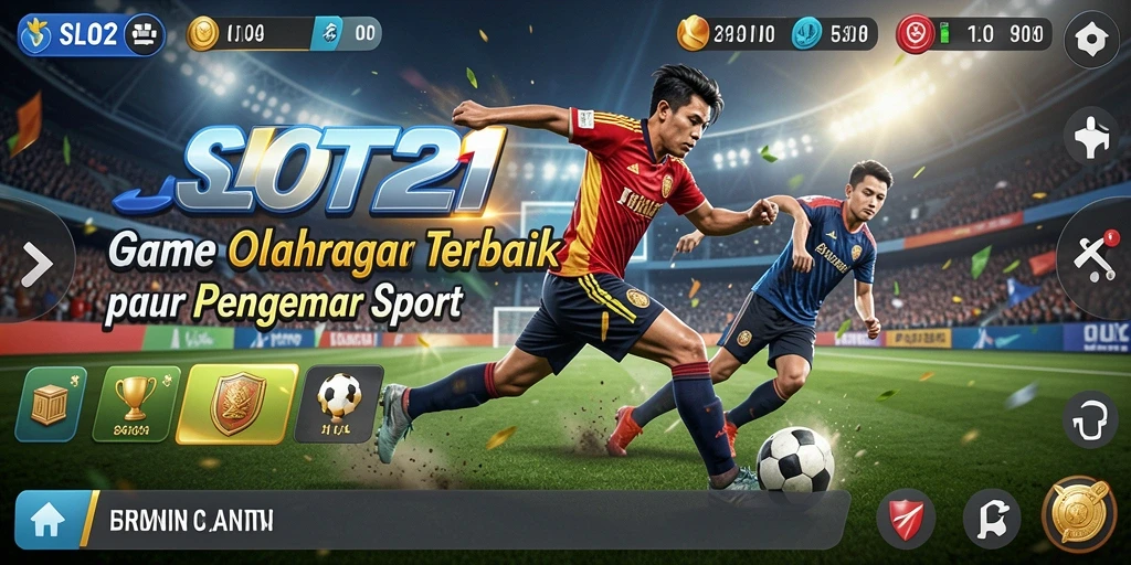 Tampilan gameplay menegangkan di SLOT21 penuh aksi olahraga.