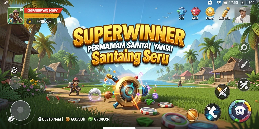 Tampilan gameplay seru di SUPERWINNER yang memikat.