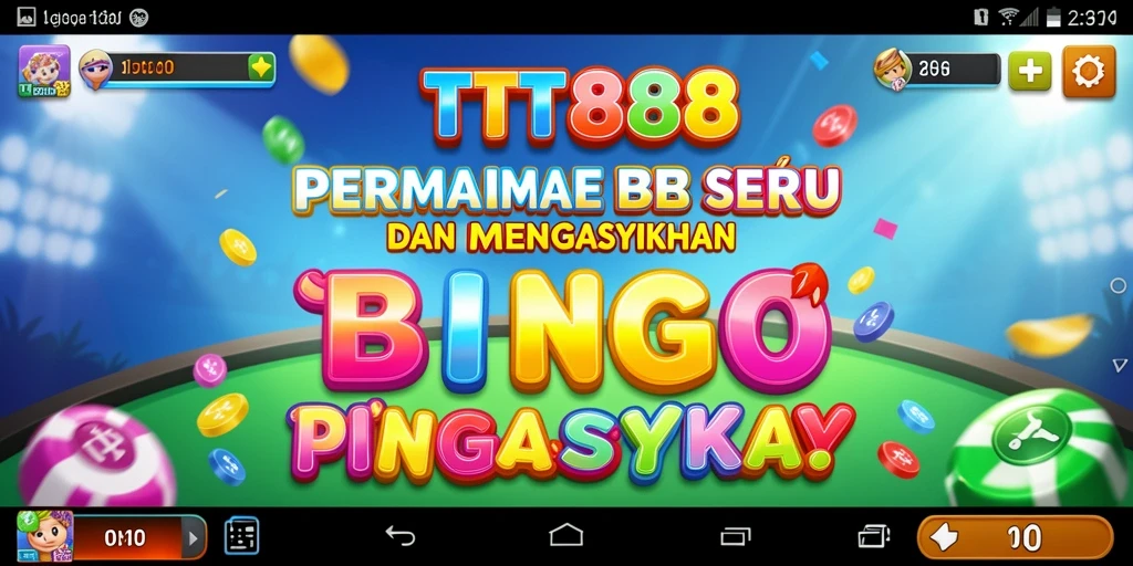 Screenshot gameplay Bingo yang menampilkan keseruan TTT888.