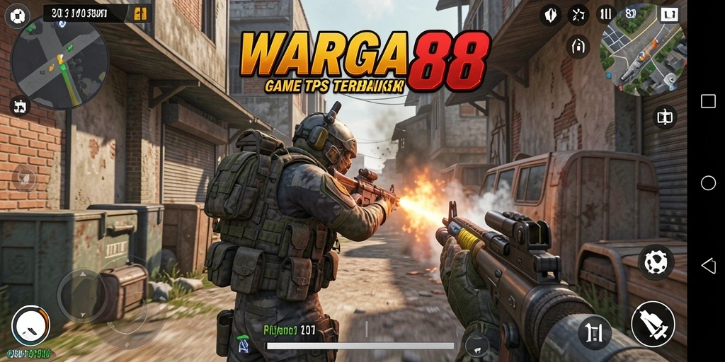 Screenshot menampilkan momen seru dalam gameplay TPS.