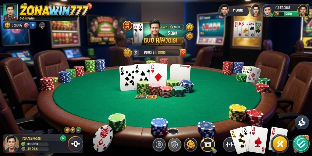 Gameplay ZONAWIN777 yang mendebarkan di dunia Poker.